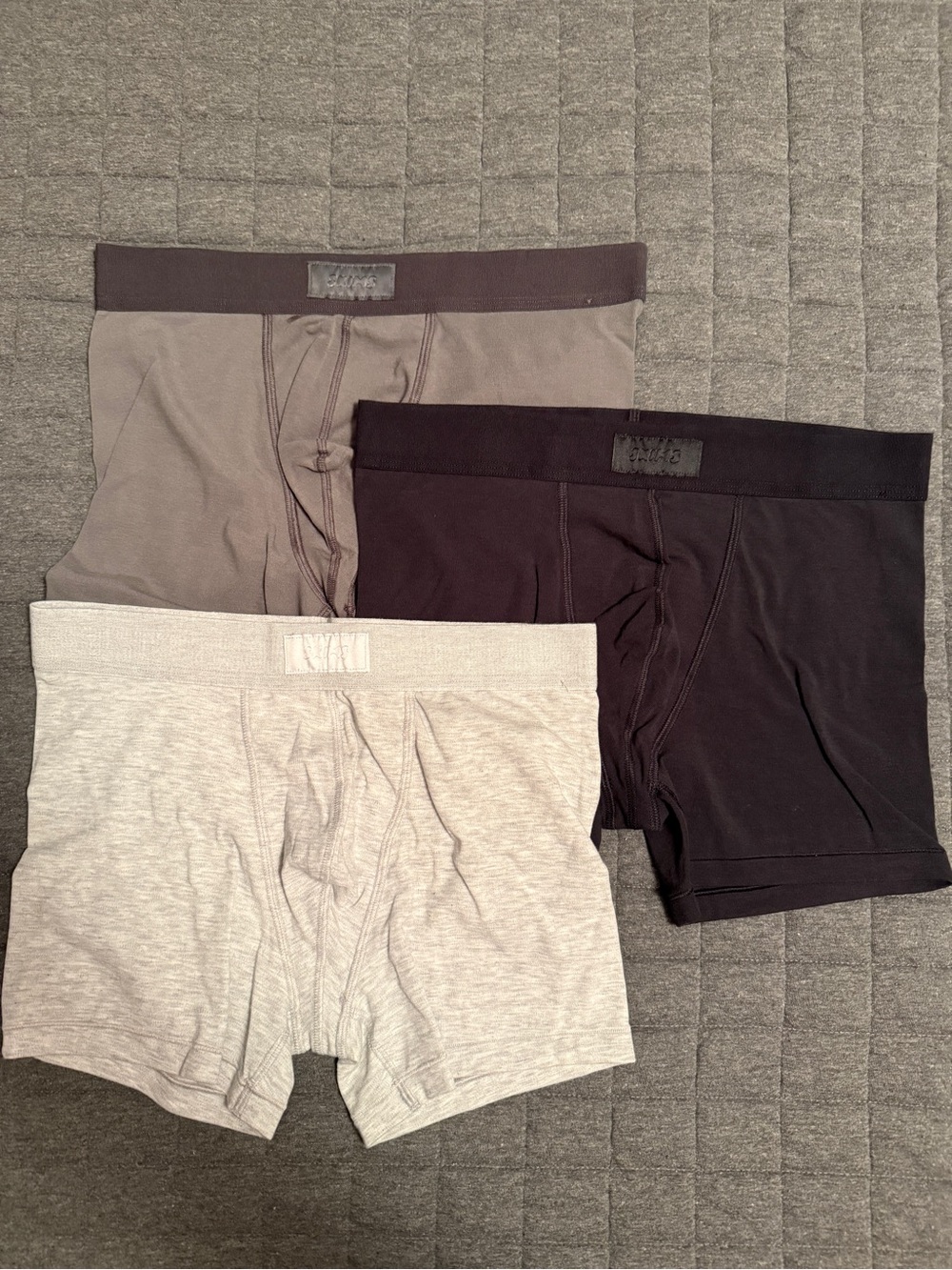 3 pair Skims 3” cotton boxer briefs